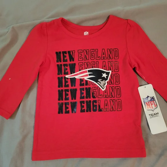 NFL Red Long Sleeve Kids Tee - Picture 1 of 2